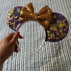 Handmade Tangled Rapunzel Minnie Mouse Ears Headband